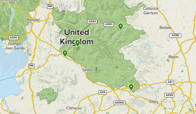 Map Of Yorkshire Dales Yorkshire Dales | List | Alltrails