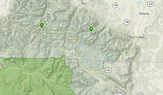 Absaroka Beartooth Wilderness Map B E A R T O O T H | List | Alltrails
