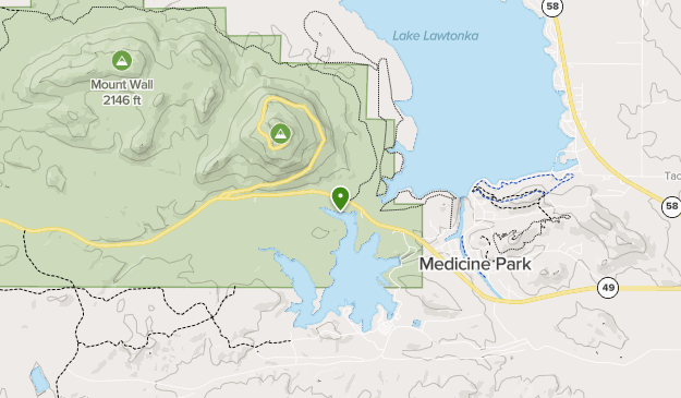 Lawton medium trails Map