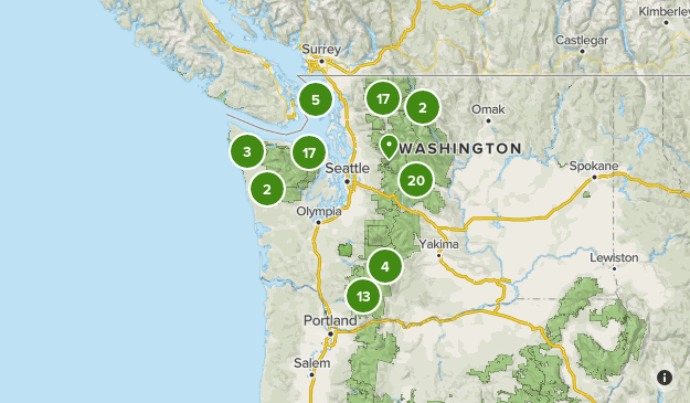 2+ hours away Map