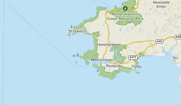Pembrokeshire Coast National Park Map Pembrokeshire Coast | List | Alltrails