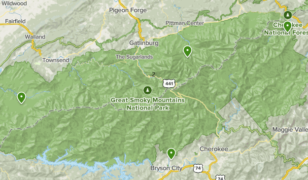 Map Of Gatlinburg Tn And Surrounding Area Gatlinburg, Tn. | List | Alltrails