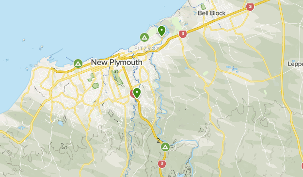 New Plymouth Suburbs Map To-Do In Np | List | Alltrails