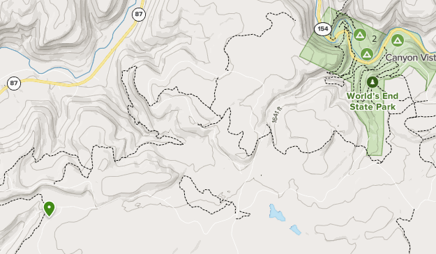 Worlds End State Park Map World's End State Park | List | Alltrails