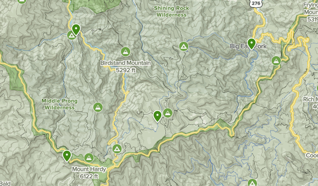 Shining Rock Wilderness Trail Map Shinning Rock Wilderness | List | Alltrails