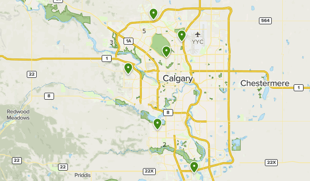 Calgary Bike Path Map Calgary Bike Trails | List | Alltrails