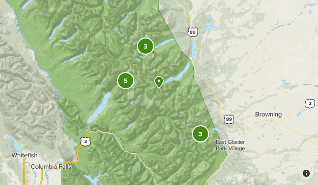 Glacier National Park Map