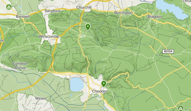 Map Of Mendip Hills Mendip Hills | List | Alltrails