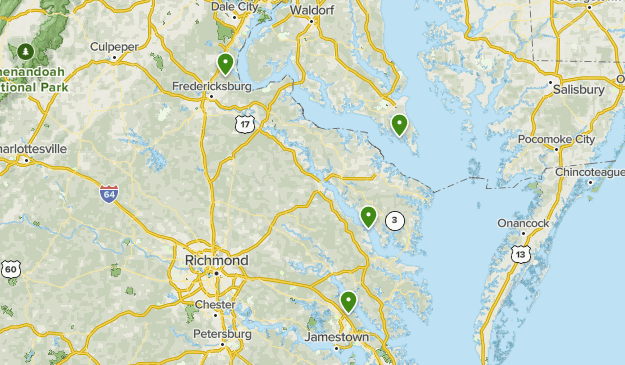 Virginia Northern Neck Map Virginia Northern Neck | List | Alltrails