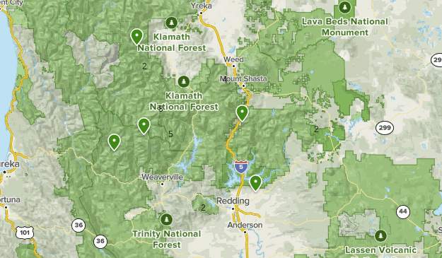 Klamath National Forest Map Shasta-Triniti-Klamath National Forest Area | List | Alltrails