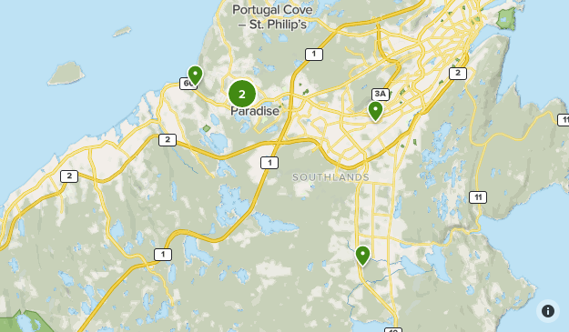 Map Of Paradise Nl Mount Pearl/Paradise/Goulds | List | Alltrails