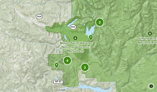 SSt Helens Cougar Area | List | AllTrails