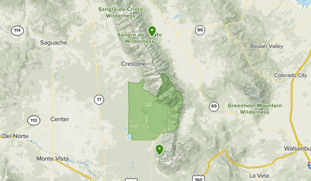 Great Sand dunes Map