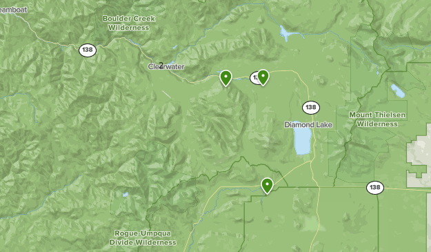 diamond lake Map