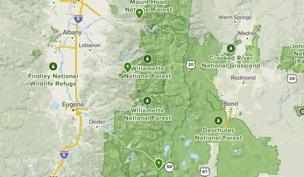 Willamette National Forest Map Willamette National Forest | List | Alltrails