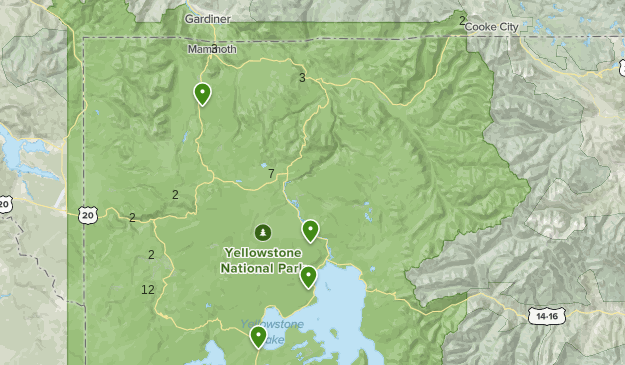 Yellowstone Trip Map