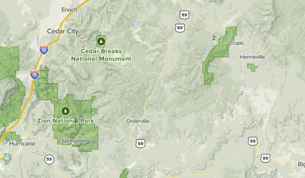 Bryce & Zion Map
