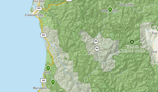 redwoods bike map