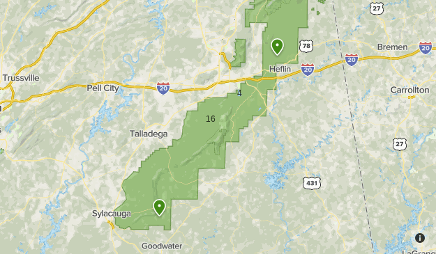 Talladega National Forest Map Talladega National Forest | List | Alltrails