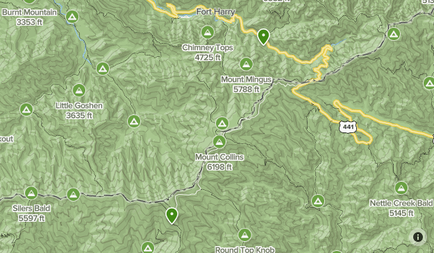 great smokey Map