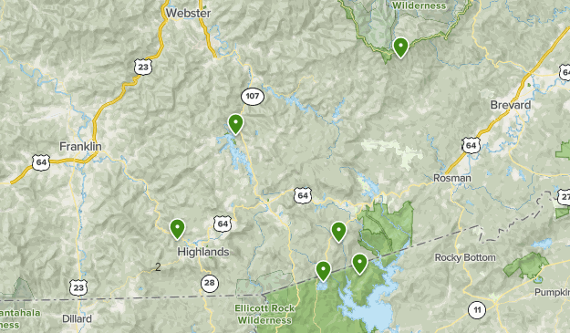 Map Of Cashiers Nc Area Cashiers Nc Area | List | Alltrails