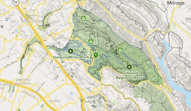 Oakland Hills Map