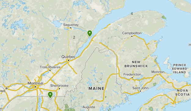 Longue Rive Map Longue rando au Quebec | List | AllTrails