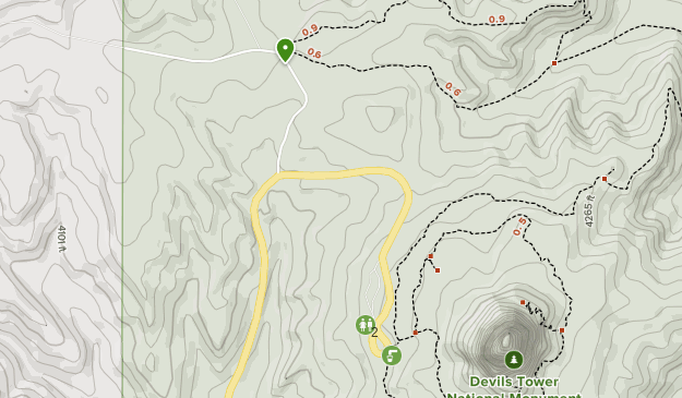 Devils Tower National Monument Map