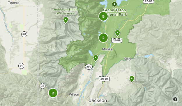 Grand Tetons Map