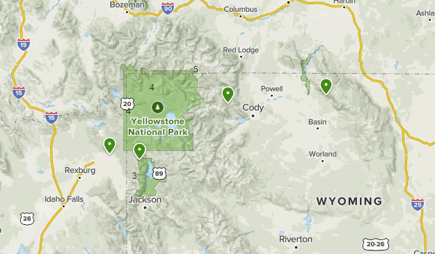alltrails yellowstone