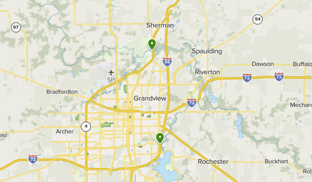 Map Of Springfield Il Springfield, Il Area | List | Alltrails