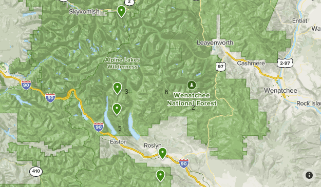 Wenatchee National Forest Map Okanagan- Wenatchee National Forest | List | Alltrails