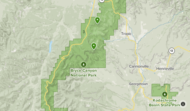 Bryce Canyon Map