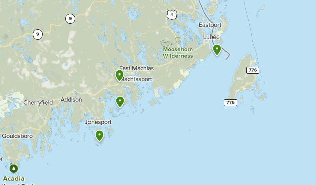 Map Of Downeast Maine Coast Maine Downeast | List | Alltrails