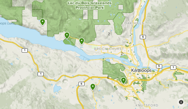 Map Of Brocklehurst Kamloops Kamloops | List | Alltrails