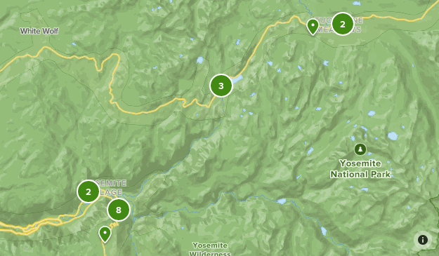 yosemite backcountry map