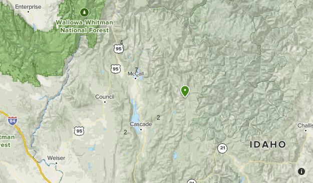 Map Of Mccall Idaho Area Mccall Idaho Area | List | Alltrails