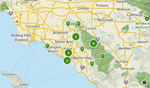 Orange County, CA Map