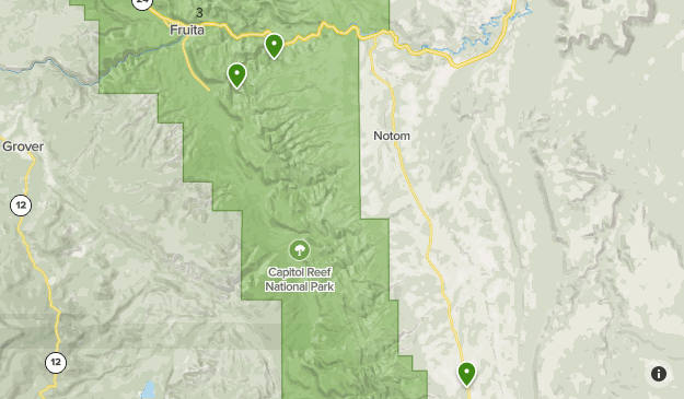 capitol reef Map