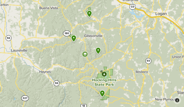 Hocking Hills Map