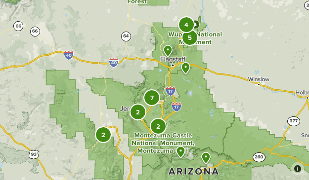 Coconino National Forest Map
