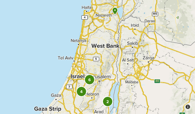 Israel Trails Map