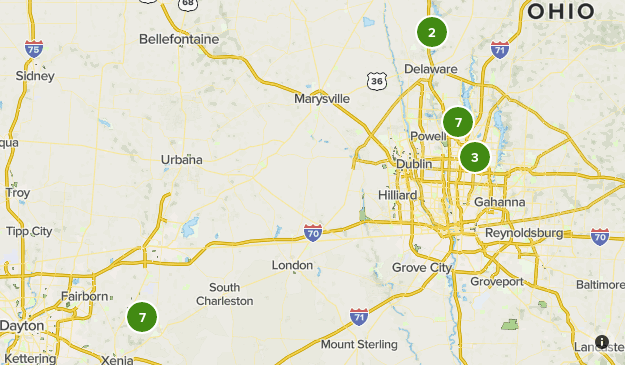Map Of Central Ohio Central Ohio | List | Alltrails