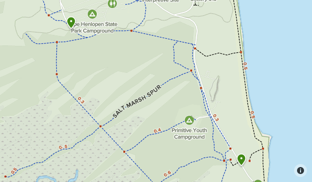 Cape Henlopen State Park Map Cape Henlopen | List | Alltrails