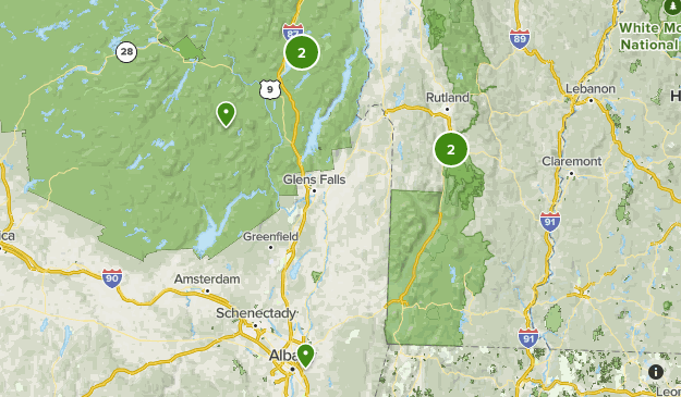 Date hikes Map