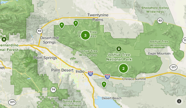 Joshua tree Map