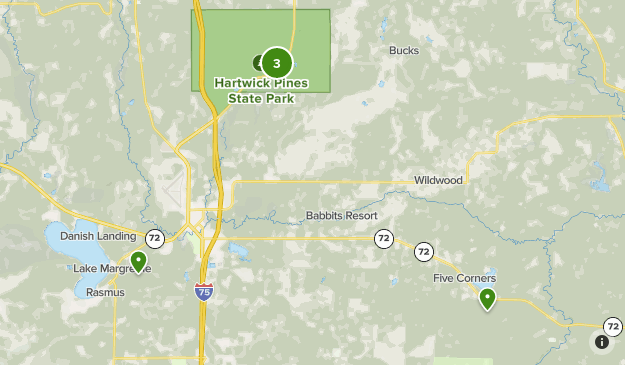 Hartwick Pines State Park Map Hartwick Pines State Park - Grayling, Mi | List | Alltrails