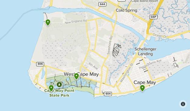 Cape May Point Map Cape May | List | Alltrails