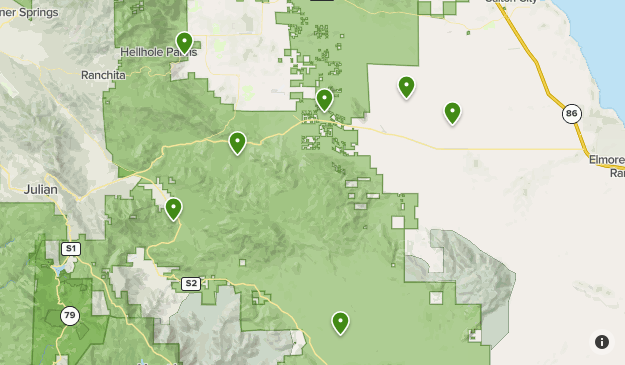 Anna Borrego State Park Map