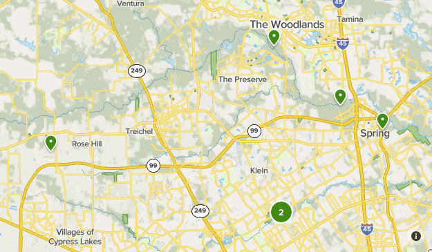 Spring Tx On Map Spring, Tx | List | Alltrails